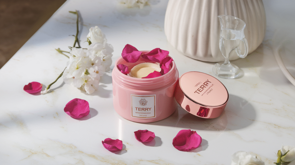 Pot de baume à lèvres Rose By Terry avec roses de Damas
