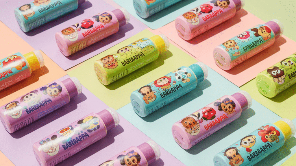 Sticks lèvres Barbapapa aux parfums gourmands pour enfants