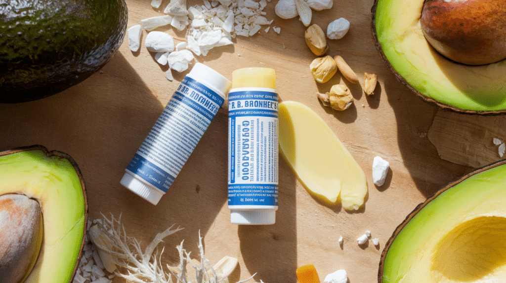 Baume à lèvres bio Dr. Bronner's et ses ingrédients naturels