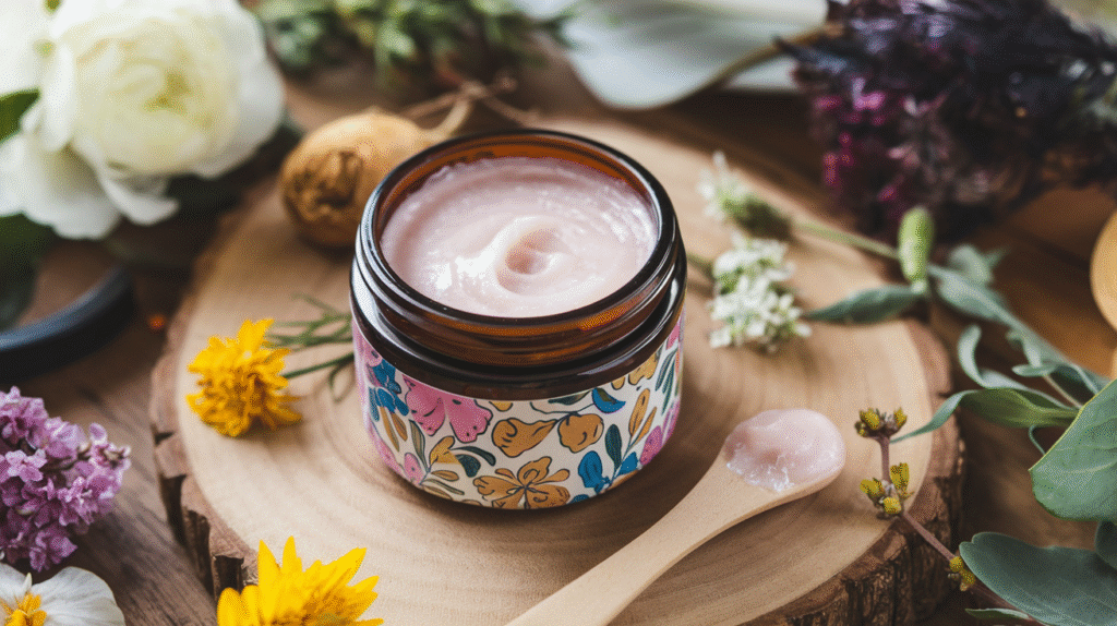 Pot de baume Douce Mousse pour joues en vente chez différents détaillants