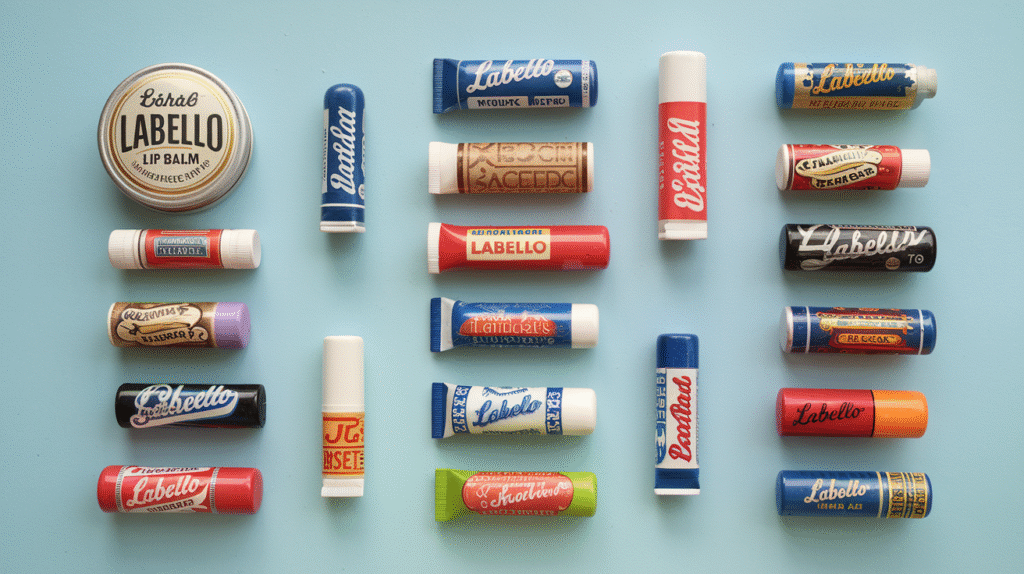 Évolution historique des tubes de baume à lèvres Labello depuis 1909 jusqu'à aujourd'hui