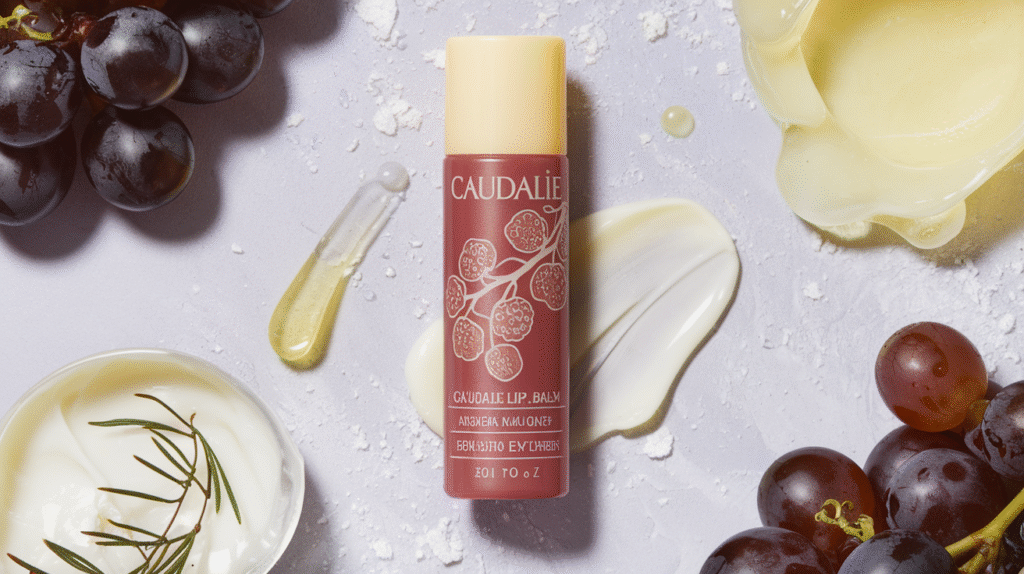 Soin réparateur pour lèvres sensibles de Caudalie avec ingrédients naturels