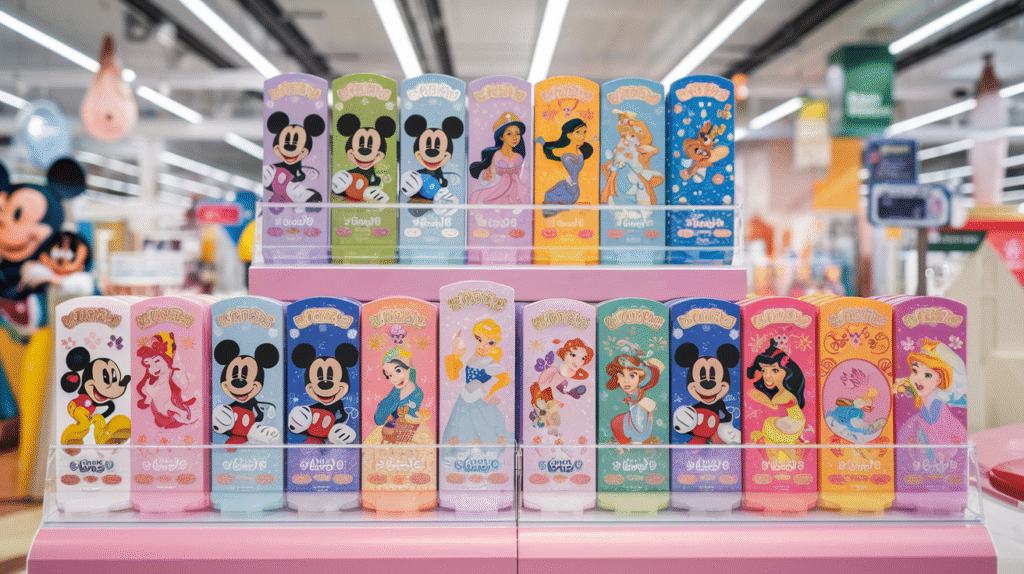 Collection de baumes à lèvres Disney vendus chez Action